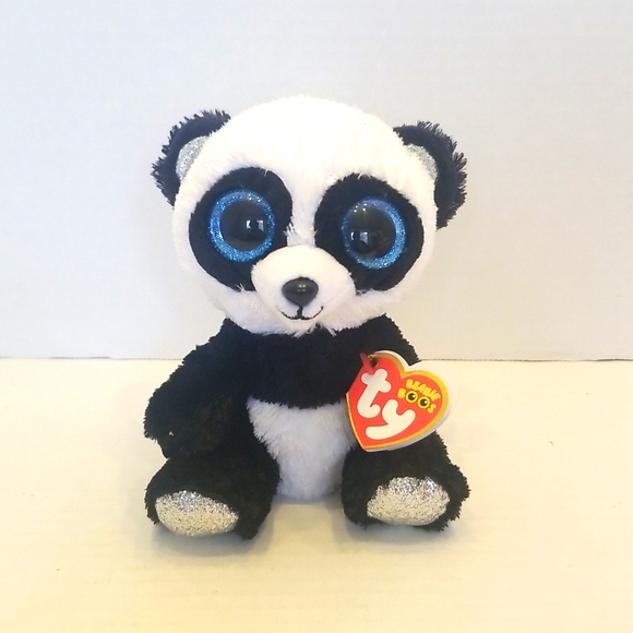 NWT Ty Beanie Boo 🐼 Panda Bamboo Plush Toy - Picture 2 of 9